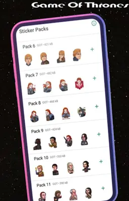 WASticker Game Of Thrones Pack android App screenshot 3